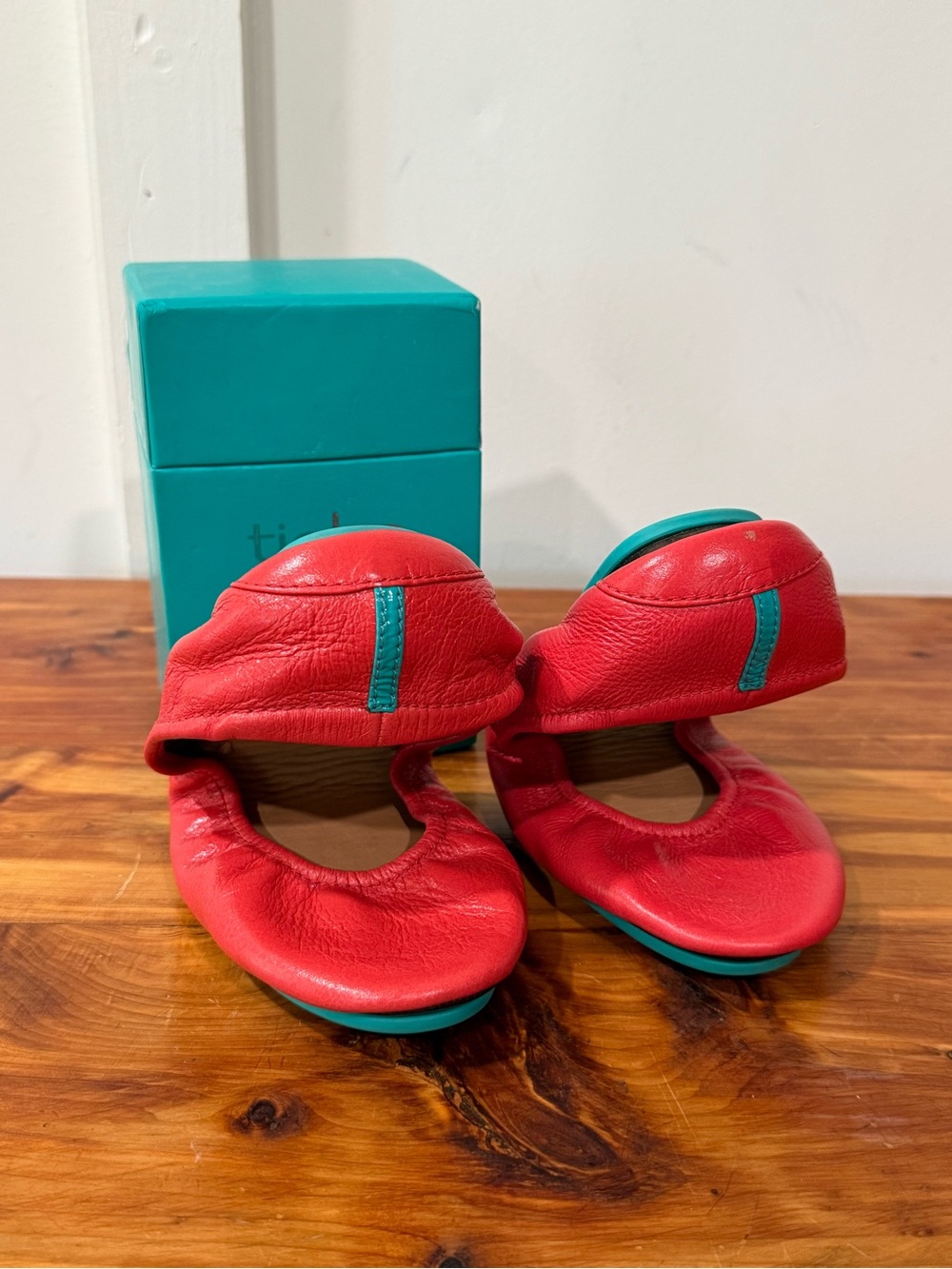 Tieks Limited Edition Poppy Leather Ballet Flats